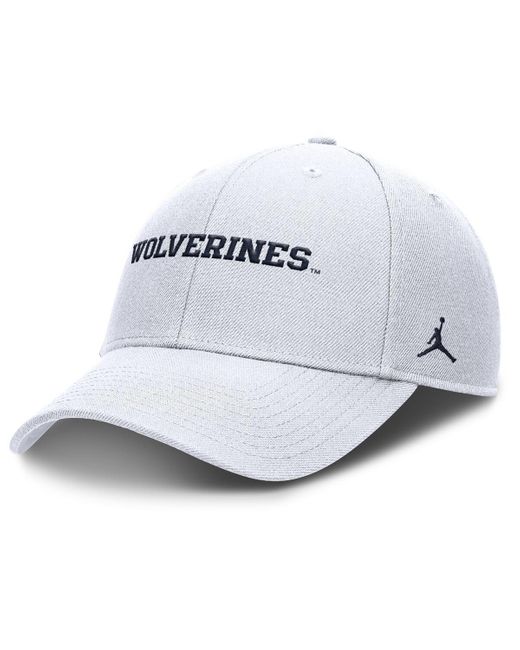Nike White Michigan Wolverines 2025 On-field Rise Performance Adjustable Hat for men