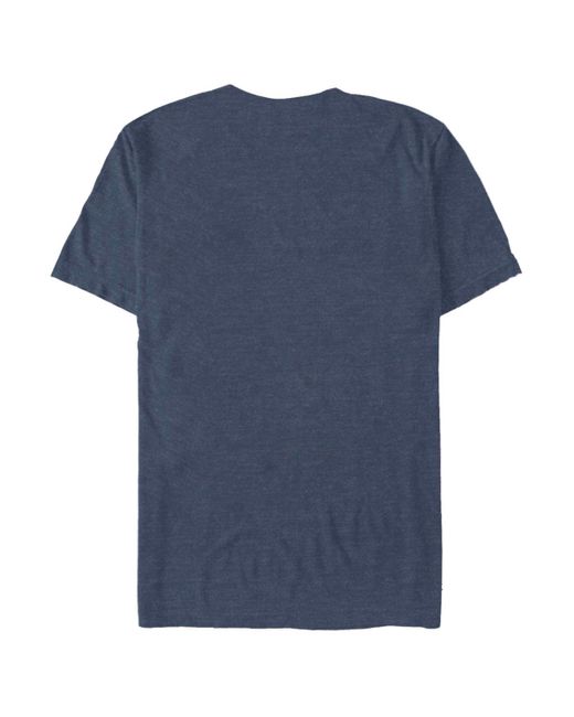 Generic Additude Blue All The Way Short Sleeve T-shirt for men