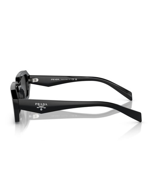 Prada Black Symbole Geometric Sunglasses