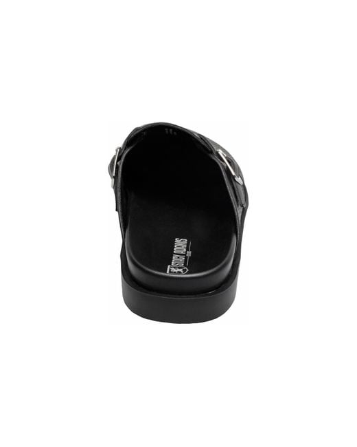 Stacy Adams Black Montaine Strap Slip In Sandal for men