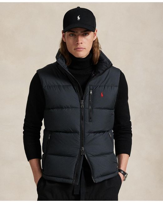 Polo Ralph Lauren Black The Gorham Down Vest for men