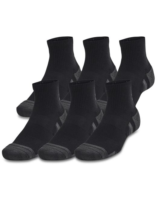Under Armour Black Performance Tech Quarter Socks