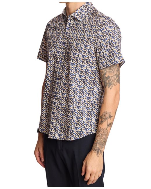 Paisley & Gray Gray Sawyer Geometric Shirt for men
