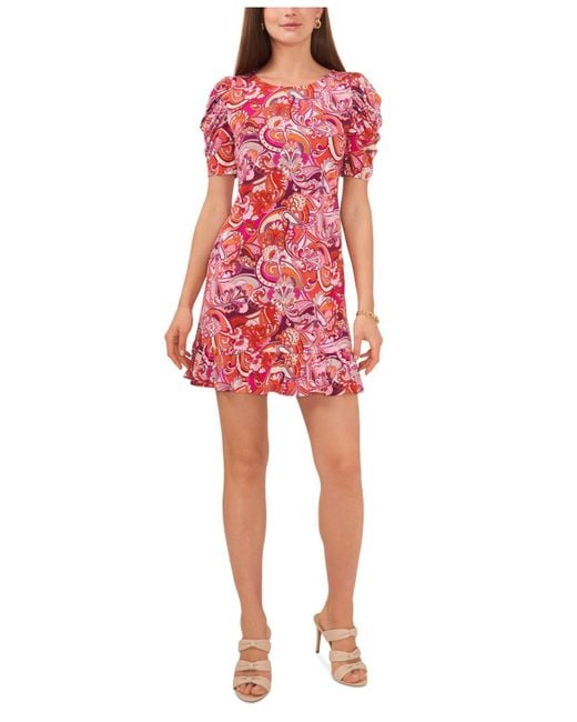 Msk top paisley dress