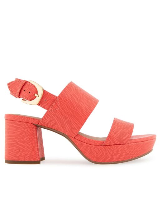 Aerosoles Red Camilia Round Toe Platform Sandals