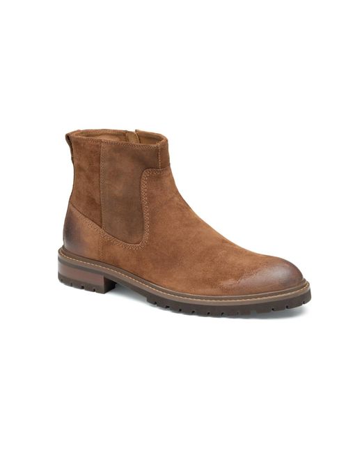 Johnston & Murphy Brown Barrett Zip Boots for men