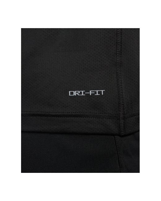 Nike Black Relaxed-fit Dri-fit Short-sleeve Fitness T-shirt for men