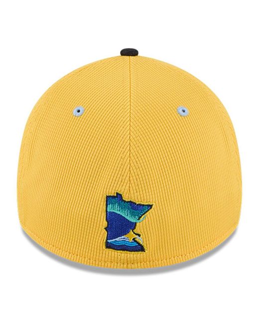 KTZ Yellow/black Minnesota Twins City Connect Batting Practice 39thirty Flex Hat for men
