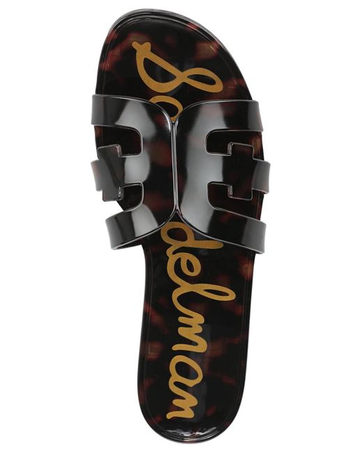 Sam Edelman Brown Bay Jelly Slide Flat Sandals