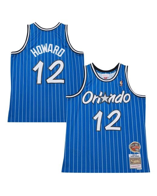 Mitchell & Ness Blue Dwight Howard Orlando Magic 2004/05 Hardwood Classics Hall Of Fame Swingman Jersey for men