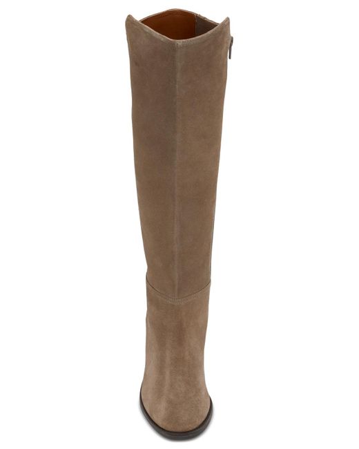 Lucky Brand Brown Bonnay Extra Wide Calf Knee-high Dress Boots