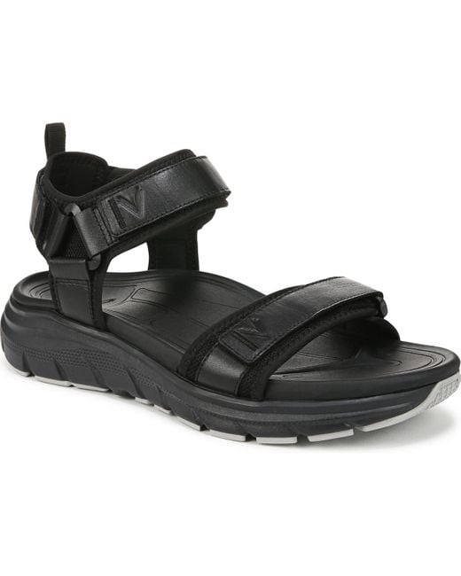 Vionic Black Walk Max Wanderer Walking Sandals for men