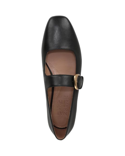 Naturalizer Cosmic Square Toe Mary Jane Ballet Flats in Black | Lyst