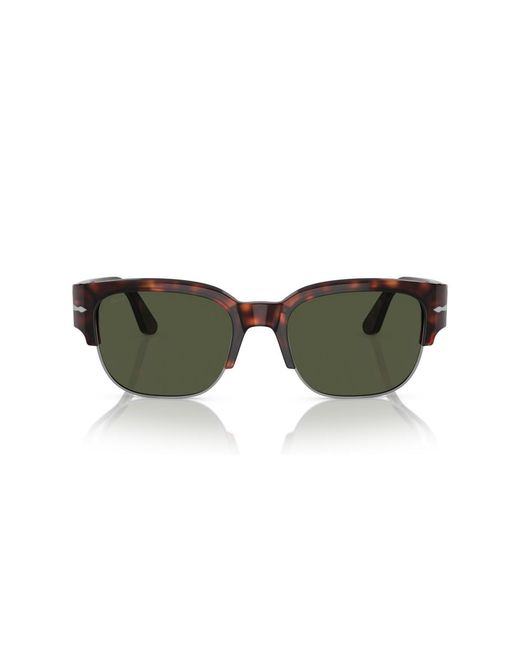 Persol Green Tom Rectangle Sunglasses