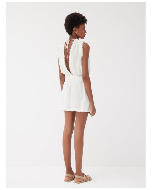 Labeca London White Daphne Mini Cotton Dress