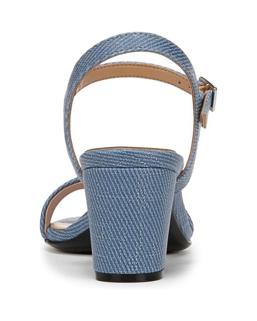 Naturalizer Blue Bristol Block Heel Dress Sandals