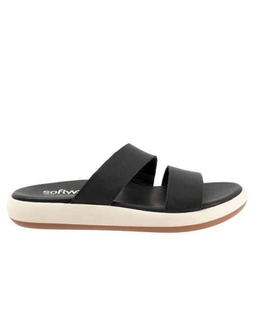 Softwalk® Black Jenna Sandals