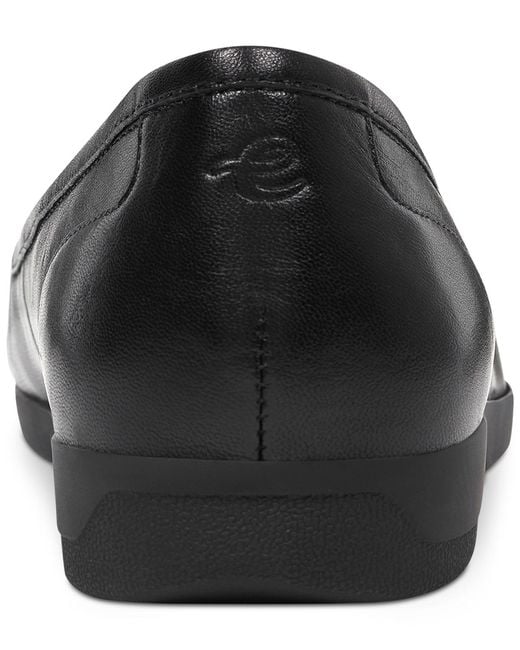 Easy Spirit Black Devitt Square Toe Slip-on Casual Flats