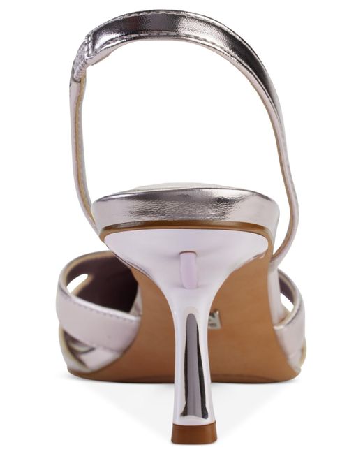 DKNY Metallic Shoes Slingback Pump,dusty Rose,9