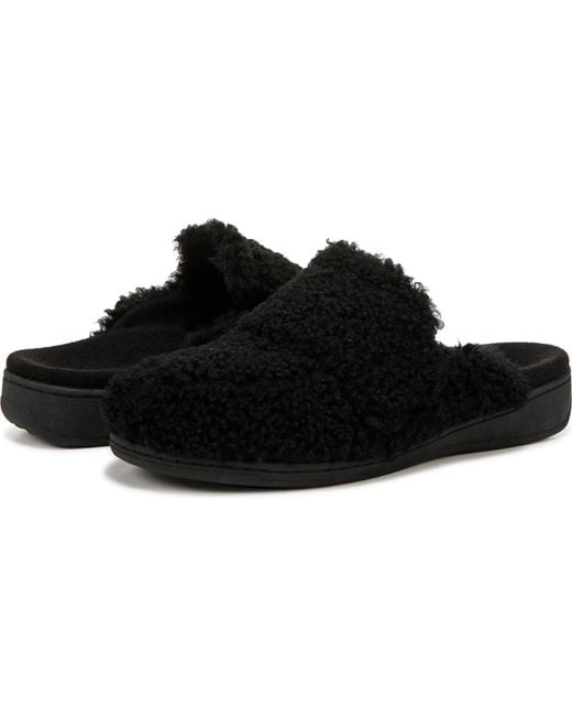 Vionic Black Gemma Ii Mule Slippers