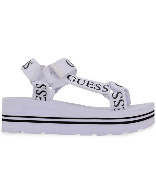 Guess Avin Strappy Platform Sandals | Lyst