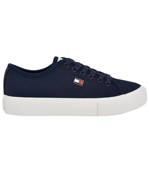 Tommy Hilfiger Blue Aressa Flag Lace-up Sneakers