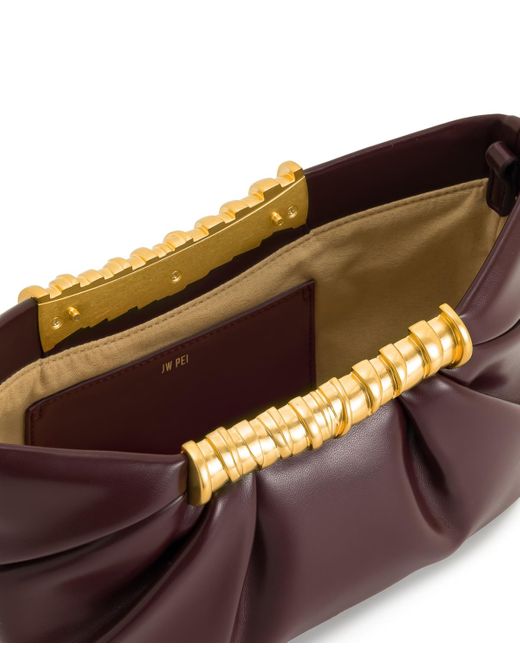 JW PEI Purple Lila Metal Frame Mini Clutch