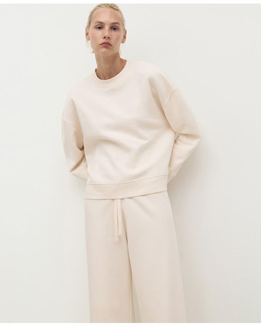 Mango Natural Fluid Long Cotton Pants