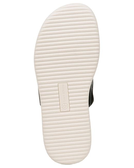 Giani Bernini Blue Cindey Sport Memory Foam Flat Thong Sandals