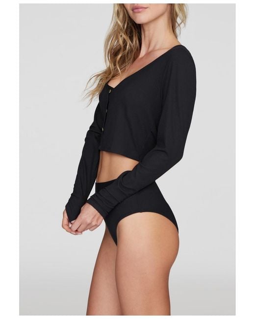 CUUP Black The Cropped Cardigan
