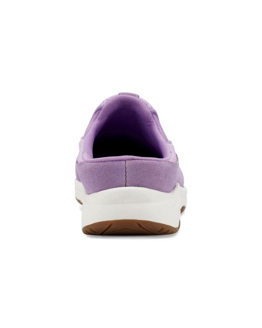Easy Spirit Purple Travel Time Slip-on Walking Mules