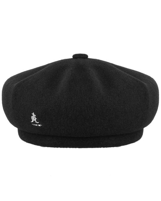 Kangol Black Wool Jax Beret for men
