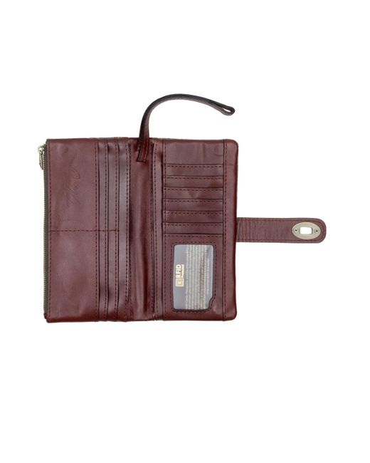 Patricia Nash Green Annesley Leather Wristlet