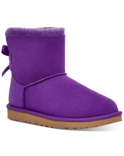 Purple mini uggs store