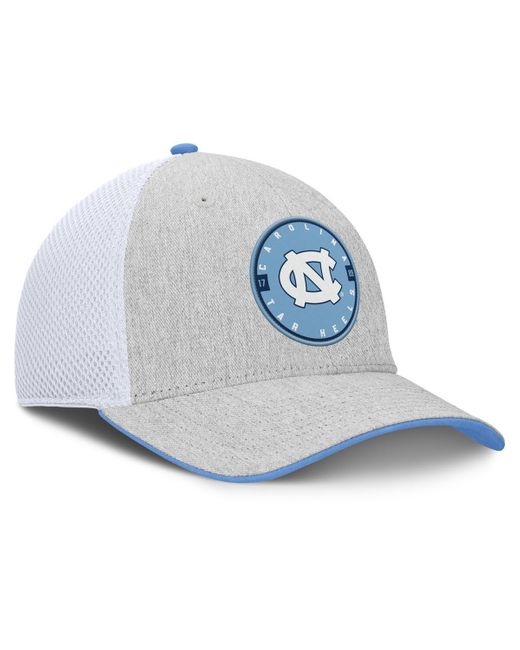 Fanatics Blue Heather Gray/white North Carolina Tar Heels trigger Flex Hat for men