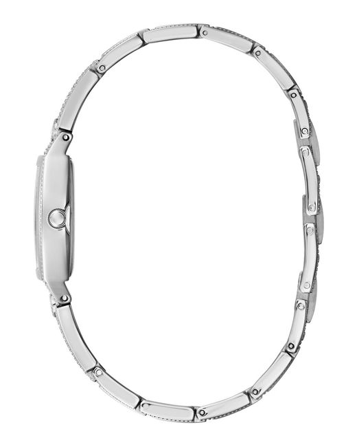 Guess White Glitz Watch