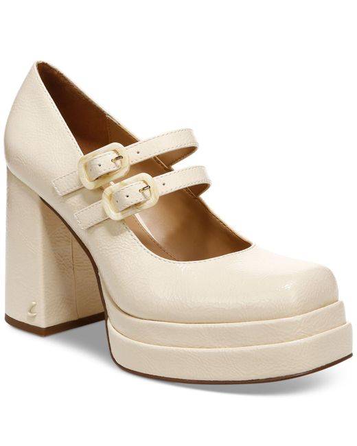 Circus by Sam Edelman Pepper Double-platform Mary Jane Pumps in Natural | Lyst