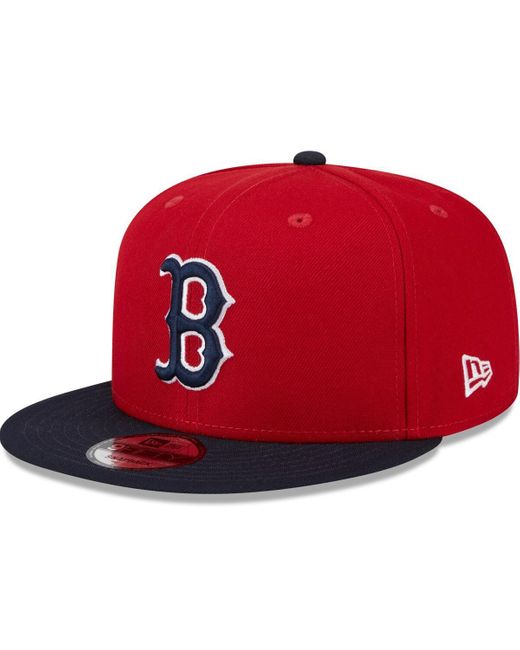 KTZ Red Boston Sox 2024 Batting Practice 9fifty Snapback Hat for men