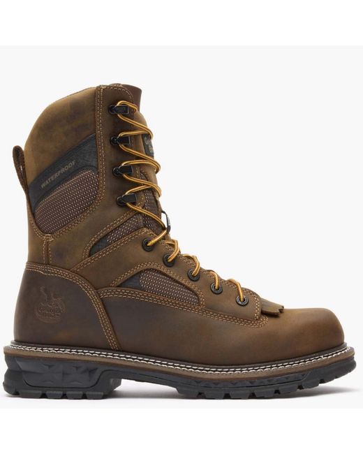 Georgia Boot Brown Ltx Logger 9" Waterproof Work Boot