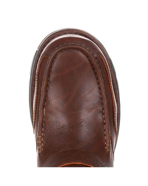 Georgia Boot Brown Athens Waterproof Side-zip Boot for men