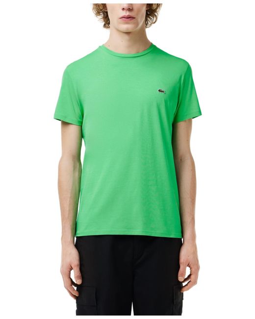 Lacoste Green Classic Crew Neck Soft Pima Cotton T-shirt for men