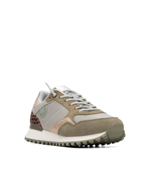 Xti Natural Lace-up Sneakers By