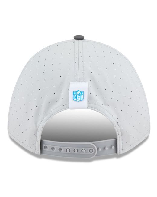 KTZ Blue Gray/graphite Los Angeles Chargers 2025 Nfl Training Camp A-frame 9forty Adjustable Hat for men