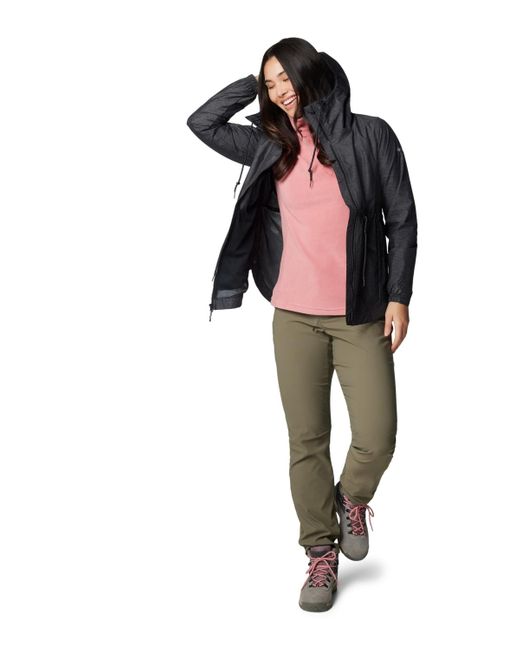 Columbia Black Lillian Ridge Zipper Ii Jacket