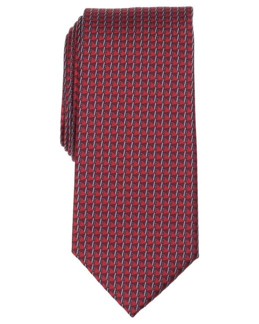 Perry Ellis Purple Emmett Mini Pattern Tie for men
