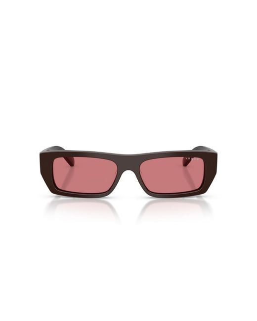 Vogue Eyewear Pink Rectangle Sunglasses