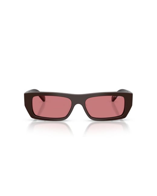 Vogue Eyewear Pink Rectangle Sunglasses