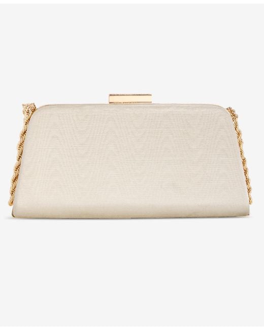 INC International Concepts Natural Small Twist Chain Clutch