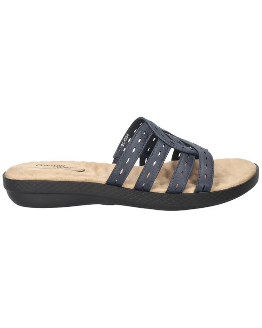 Easy Street Blue Cammie Slide Slip-on Sandals
