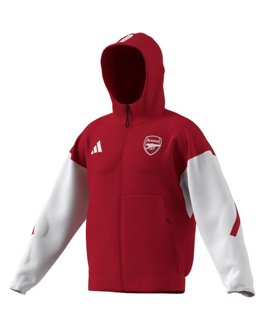Adidas Red Arsenal 2025/26 Anthem Full-zip Jacket for men